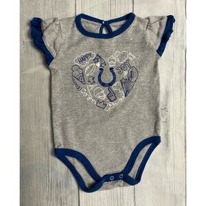 NFL Indianapolis Colts Football Baby Girl Onesie Bodysuit Outfit Size 3-6 months